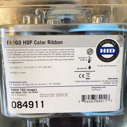 法哥 HDP6600证卡打印机 专用彩色带 084911 转印膜 084900