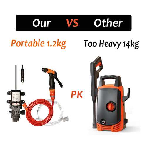 12V Car Washer Gun Pump High Pressure Car Wash Machine Foam