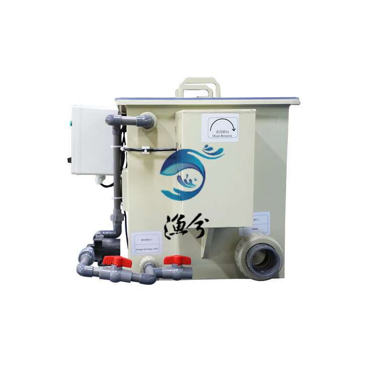 反冲洗循环水过滤器pp塑料箱式微滤机水产养殖鱼缸鱼池转鼓微滤机