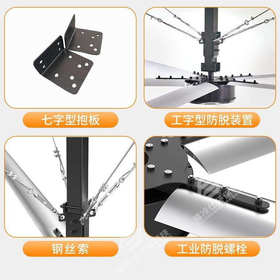 永磁工业大吊扇风扇降温通风工厂节能静音大风力永磁电机低噪耐用