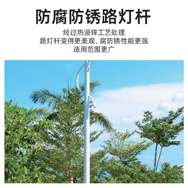 耀轩照明LED太阳能路灯 户外6M7米街灯金豆挑臂新农村锂电光伏