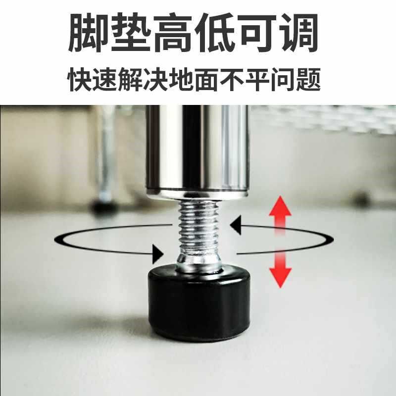 不锈钢色置物架厨房阳台储物架五层收纳架货架储物架家用多层