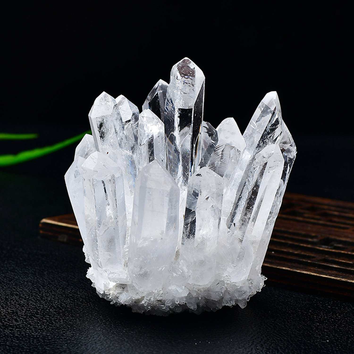 水晶簇原石摆件白水晶簇黄水晶簇茶晶簇紫水晶簇办公桌面装饰