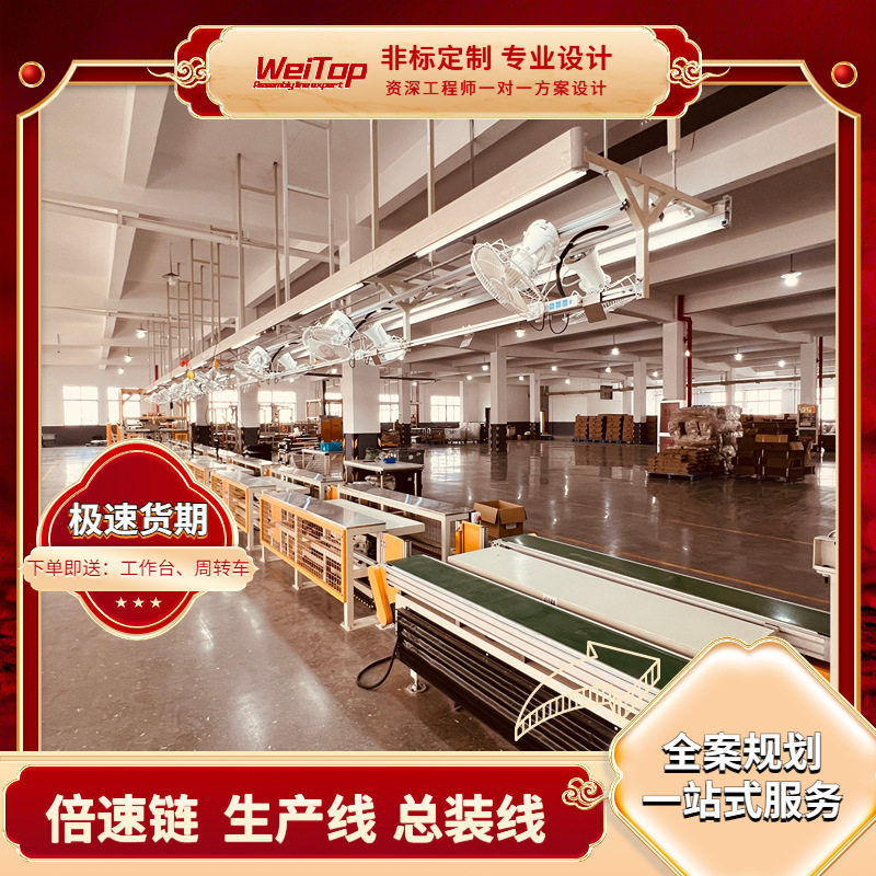 长沙按摩床垫组装生产线输送 按需制作商务床垫生产装配输送线