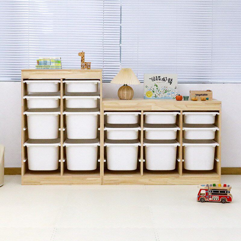儿童房实木玩具收纳架宝宝用品整理柜大容量抽屉幼儿园储物收纳柜
