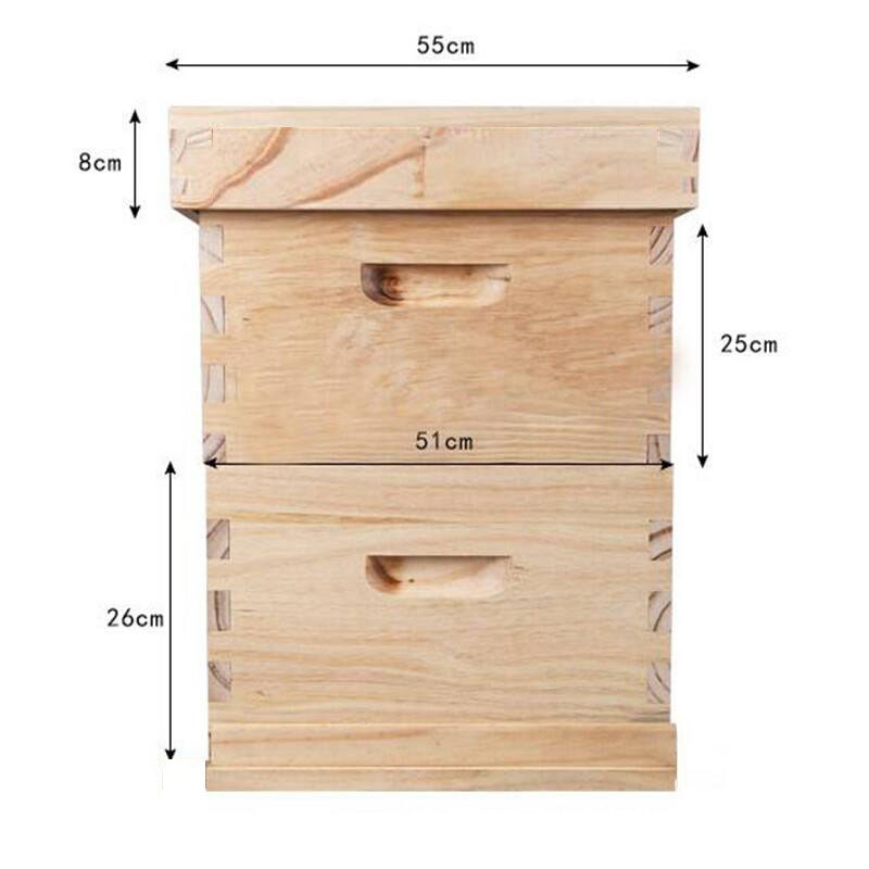 【全杉木双层】意蜂蜂箱 烘干带继箱中蜂高箱双层 Bee Hives