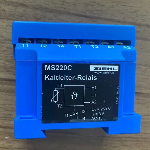 德国 ZIEHL 热敏继电器 T221804    MS220C