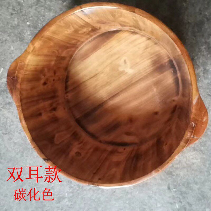 香柏木足浴桶成人泡脚桶洗脚盆熏蒸家用足浴桶按摩木质洗脚盆