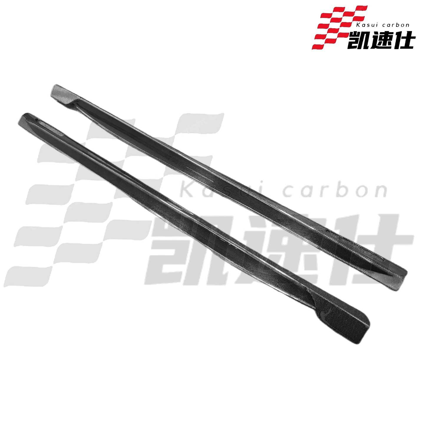 适用宝马4系G22 G23 G26碳纤维KB款侧裙侧杠裙边侧扰流板装饰