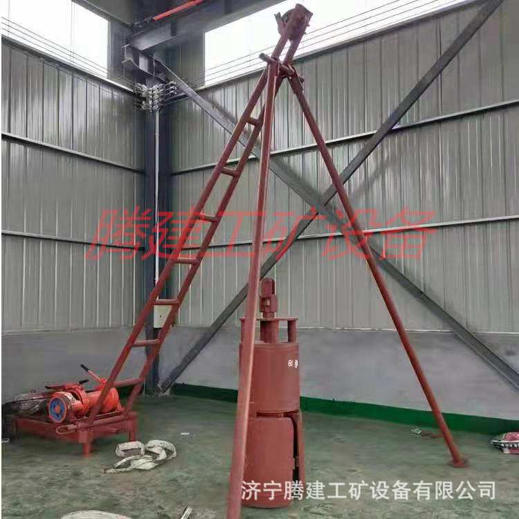打渗水井机房屋地基打桩机建筑工程小型大电动洛阳铲打井机挖旱井