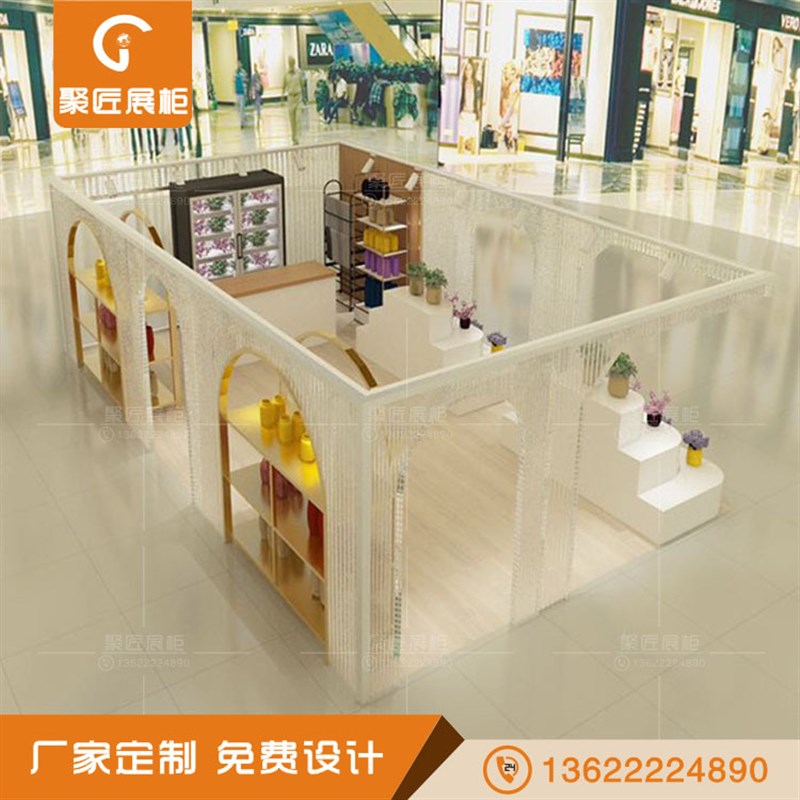 服装店中岛展示台不锈钢桌子饰品陈列流水台女装店货架.包框桁架