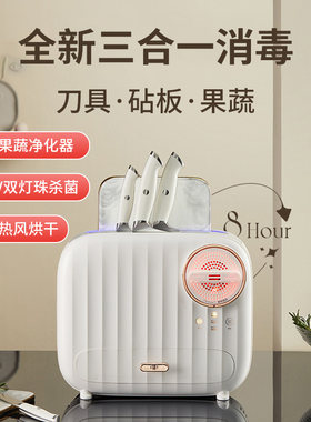 家用刀架筷子砧板菜板果蔬净化器餐具消毒机三合一博拉利