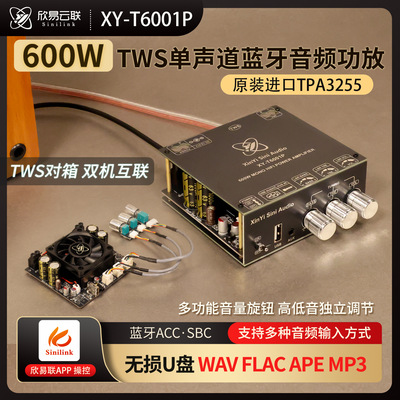 T6001P单声道600W无线音频功放板TWS真无线对箱功放芯片TPA3255