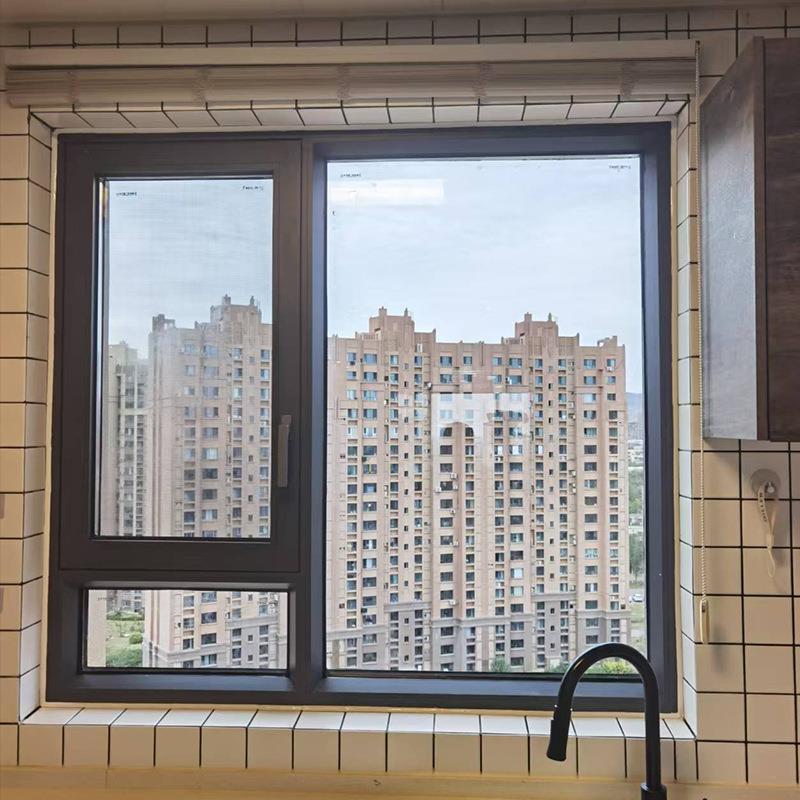 家装高级感断桥铝阳台封窗落地临街客厅双层夹胶玻璃系统隔音窗户