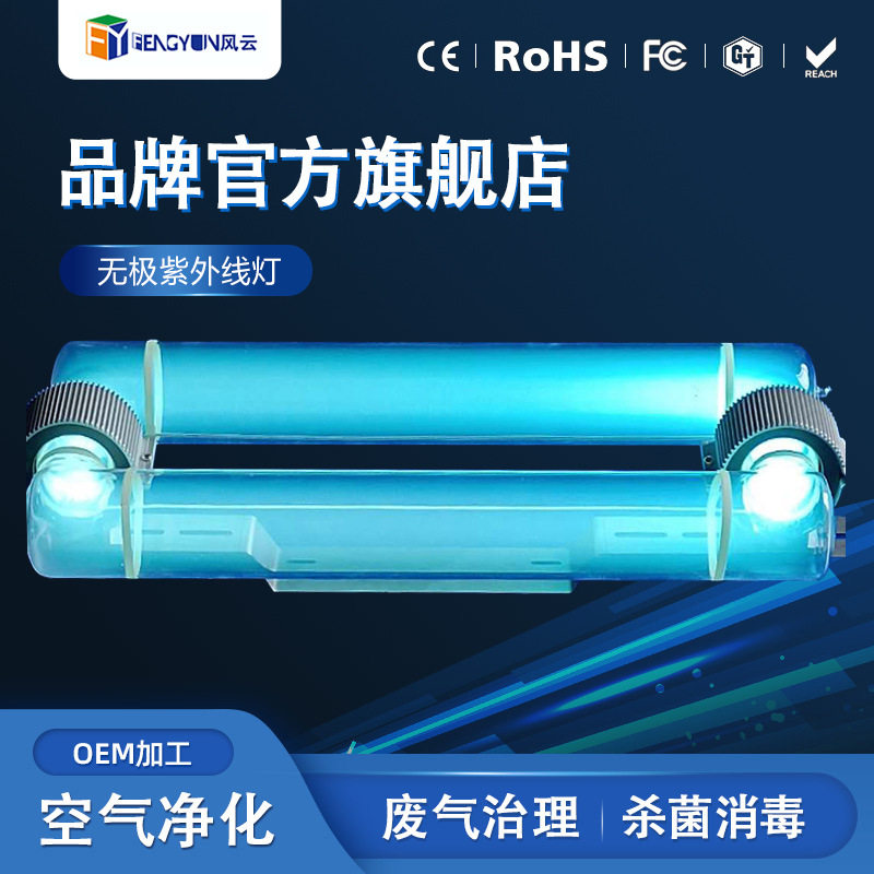 无极灯紫外线杀菌灯250w污水处理废气处理除臭空气净化消毒灯管