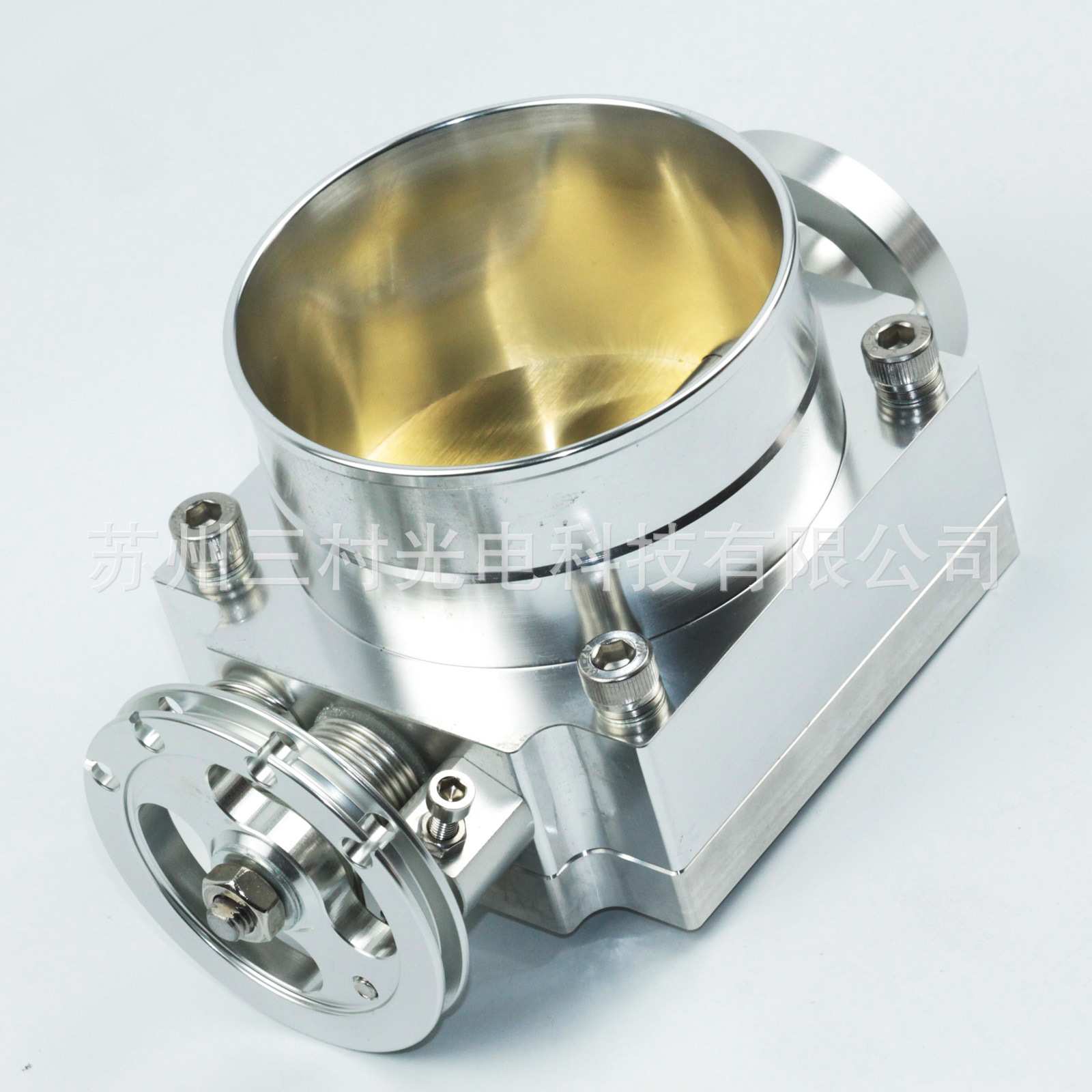 65mm 通用改装铝合金加大进气歧管2.56 inch 节气门银色