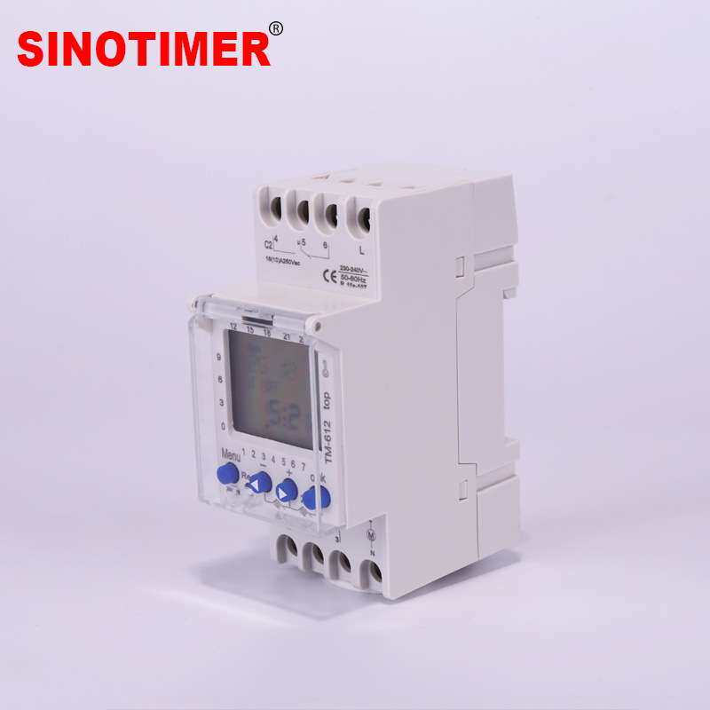 TM612时控开关智能开关定时器电源定时开关导轨时间开关 双组输出