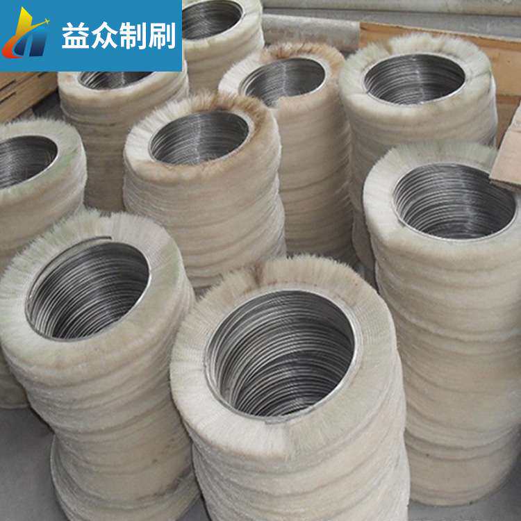 做各种规格内缠绕式弹簧刷 钢带弹簧刷 间距弹簧毛刷钢
