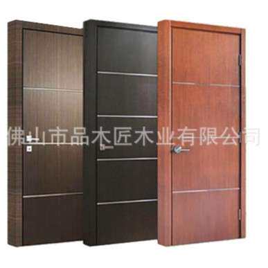 外贸出口佛山厂家新中式室内木门卧室门房间法式实木门烤漆入户门