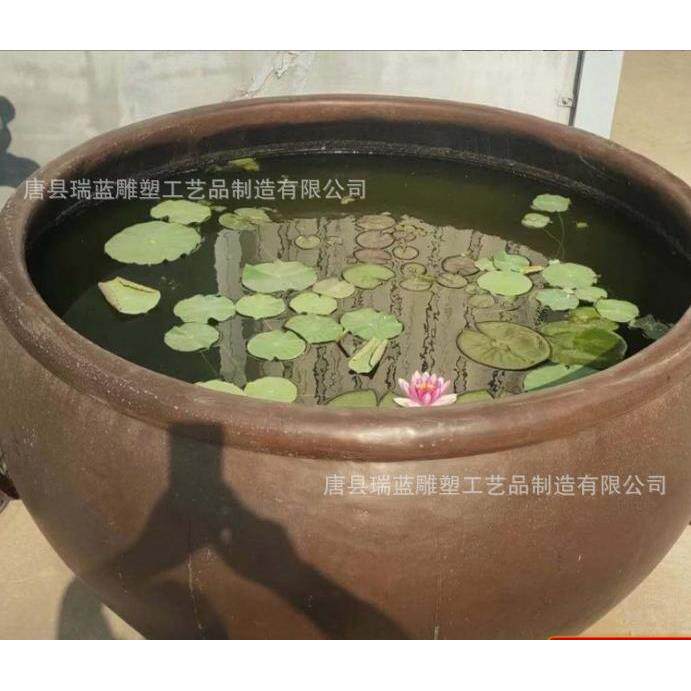 大铜缸摆件纯铜大号故宫缸 招财水缸庭院大型狮头拉环荷花缸寺院