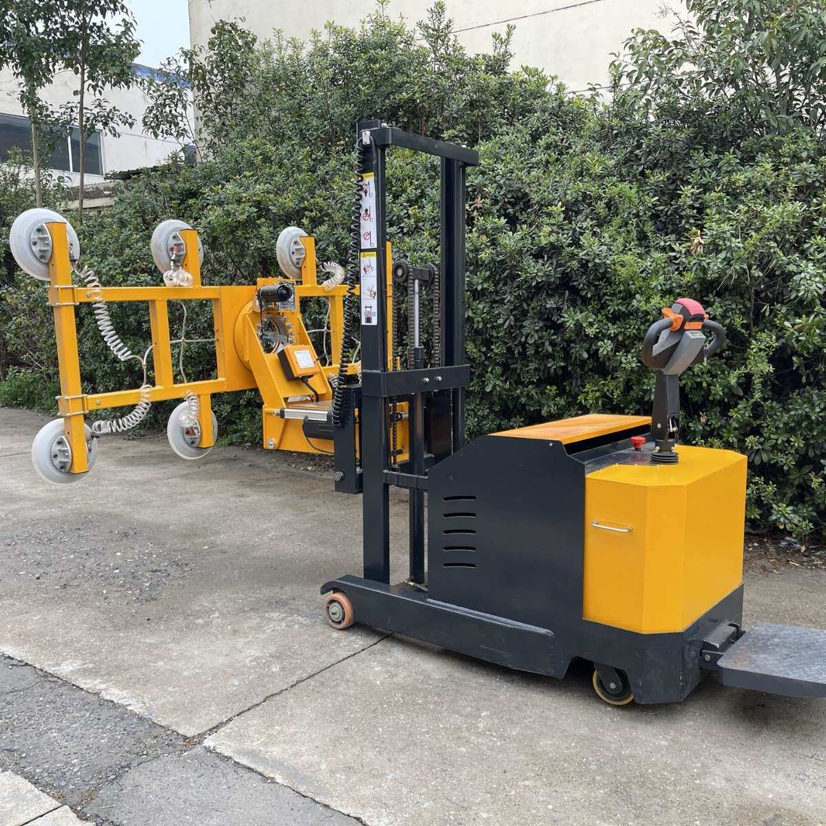 玻璃搬运吸盘车平衡重安装车真空夹胶玻璃门架式堆高车中空上下片