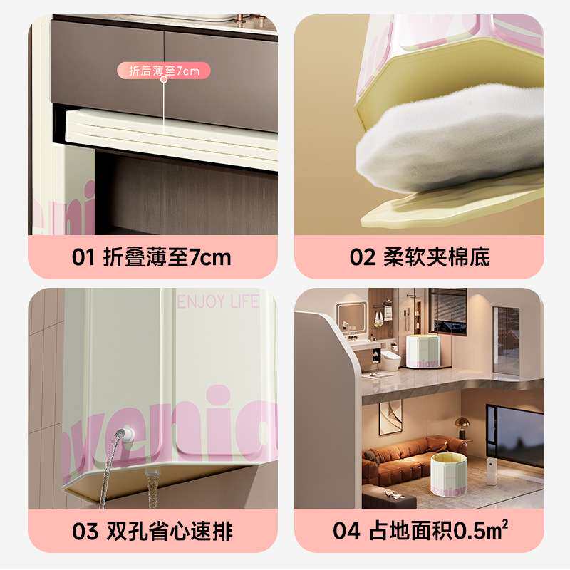 圈奇泡澡桶家用折叠浴桶便携式泡澡桶折叠大人加厚恒温折叠泡澡桶