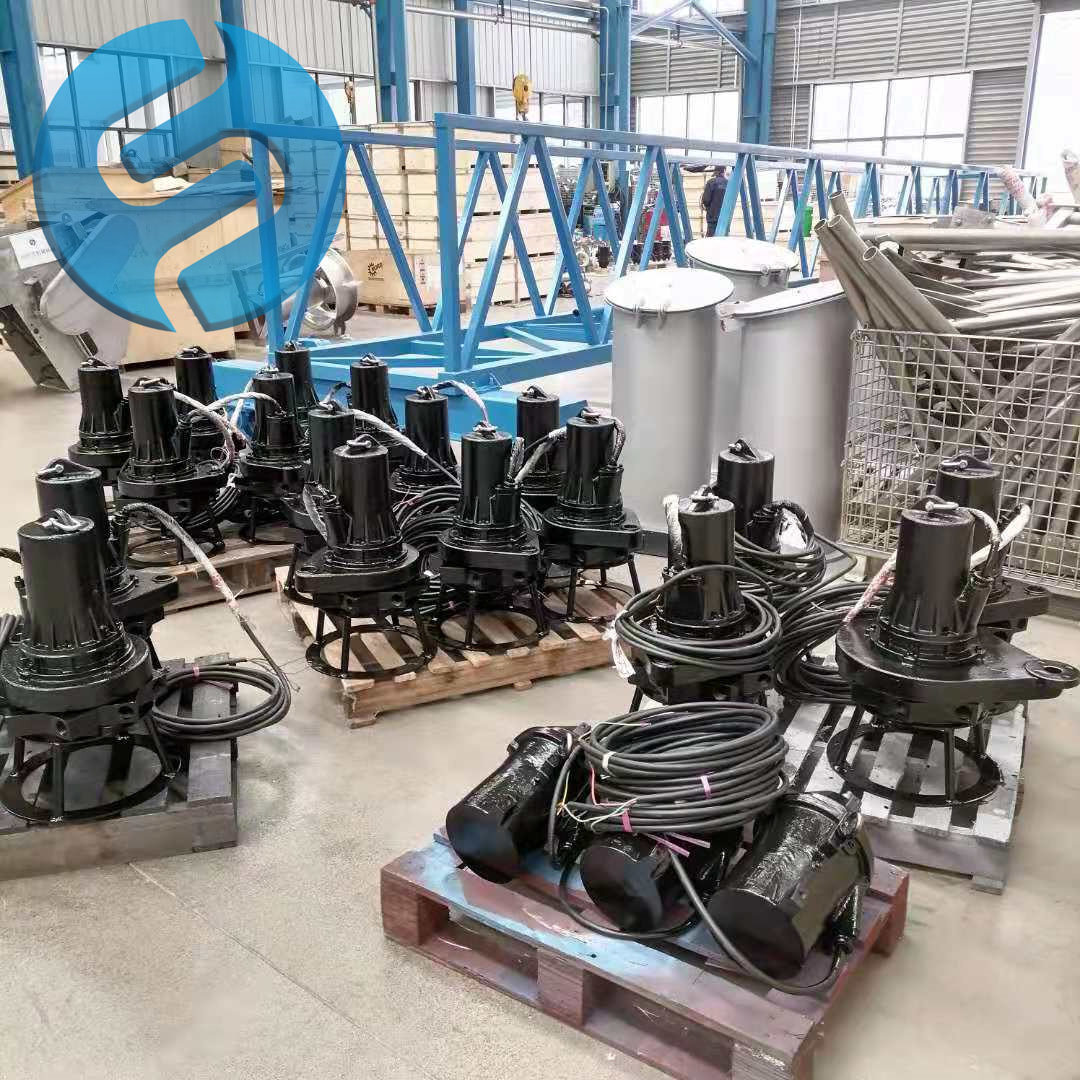 潜水离心自吸曝气机安装图纸