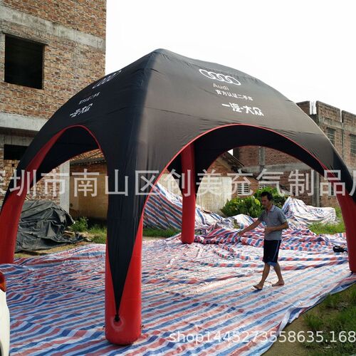 订做直销户外充气帐篷四角充气帐篷 pvcN闭气帐篷四角广告帐篷