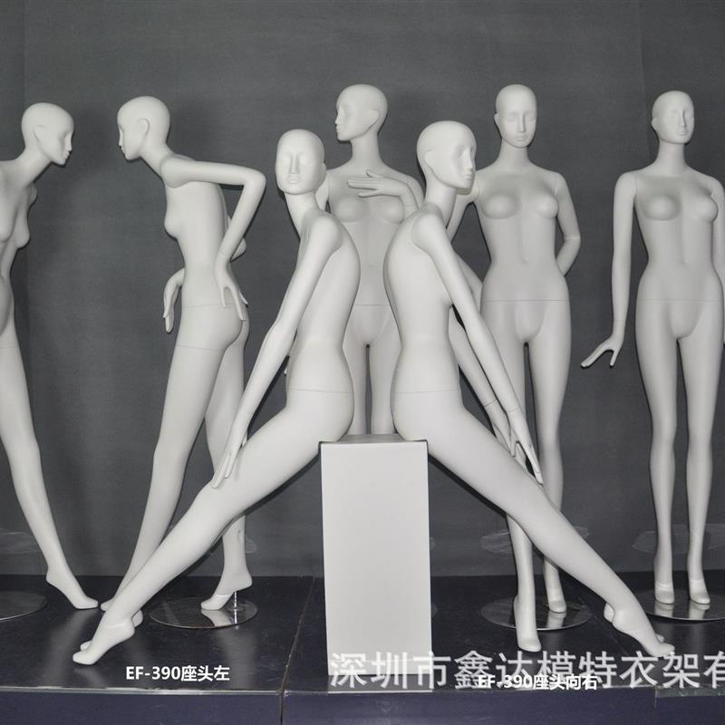 新款展示模特 金色活动头女装模特 玻璃钢模特 陈列橱窗模特道具