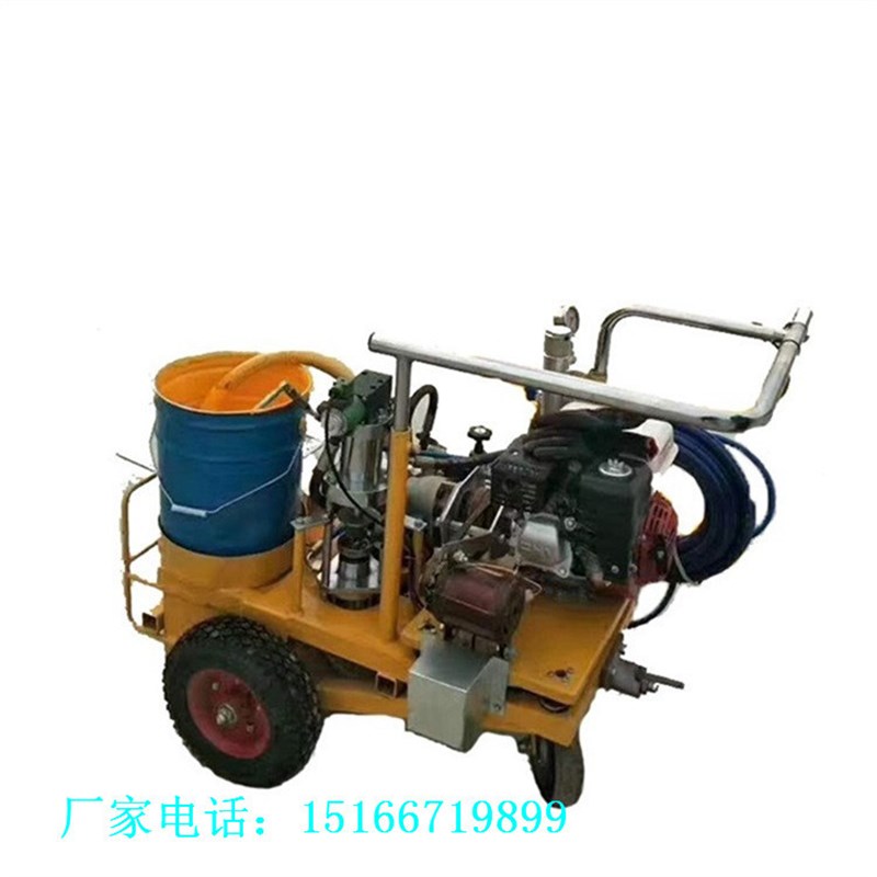高压柱塞泵冷f喷划线机隔膜泵马路油漆画线机加强型常温划线机图