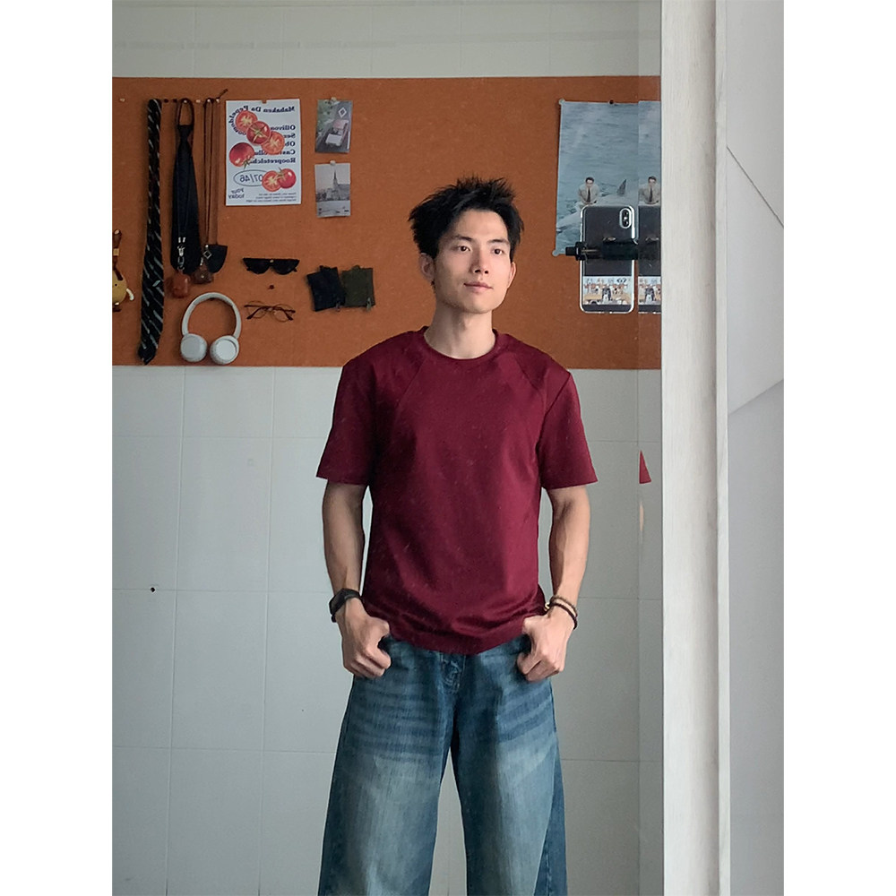 小个子t恤宽松短袖显高半袖