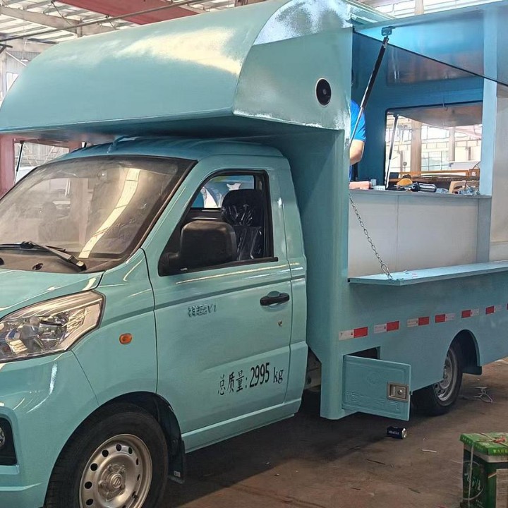 江西奶茶车哪里买厂家热销款多功能快餐车 流动小吃售货汽车