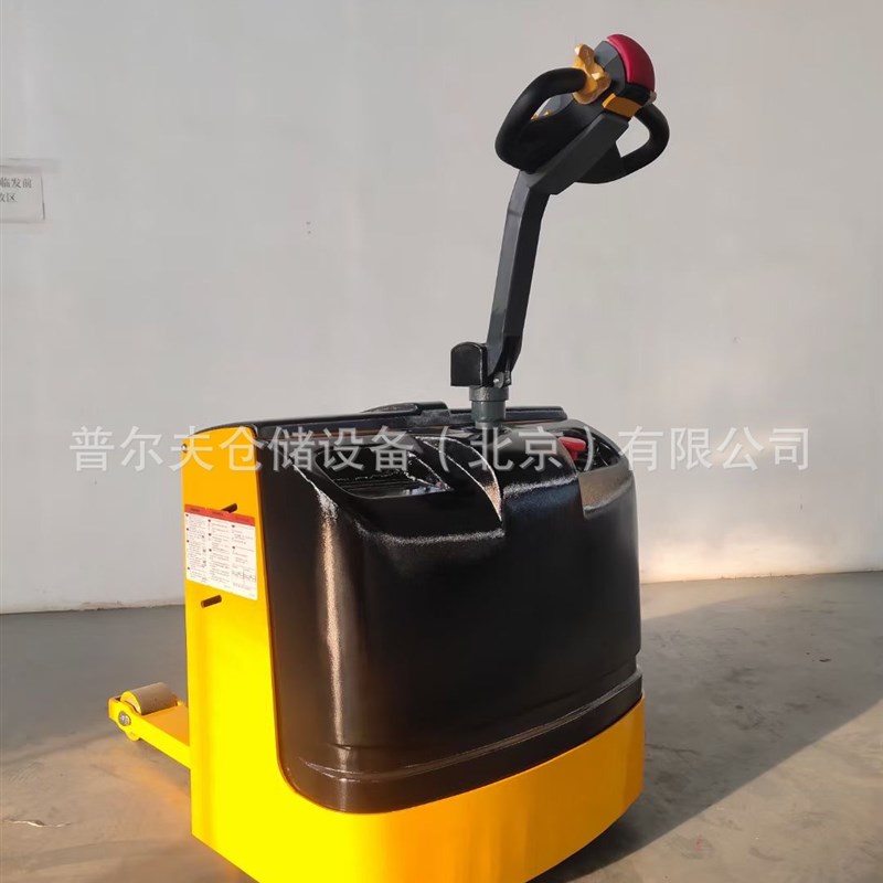 承载式步行站驾电动牵引车 w挂钩可升降 升降式拖车 手拉式大吨位