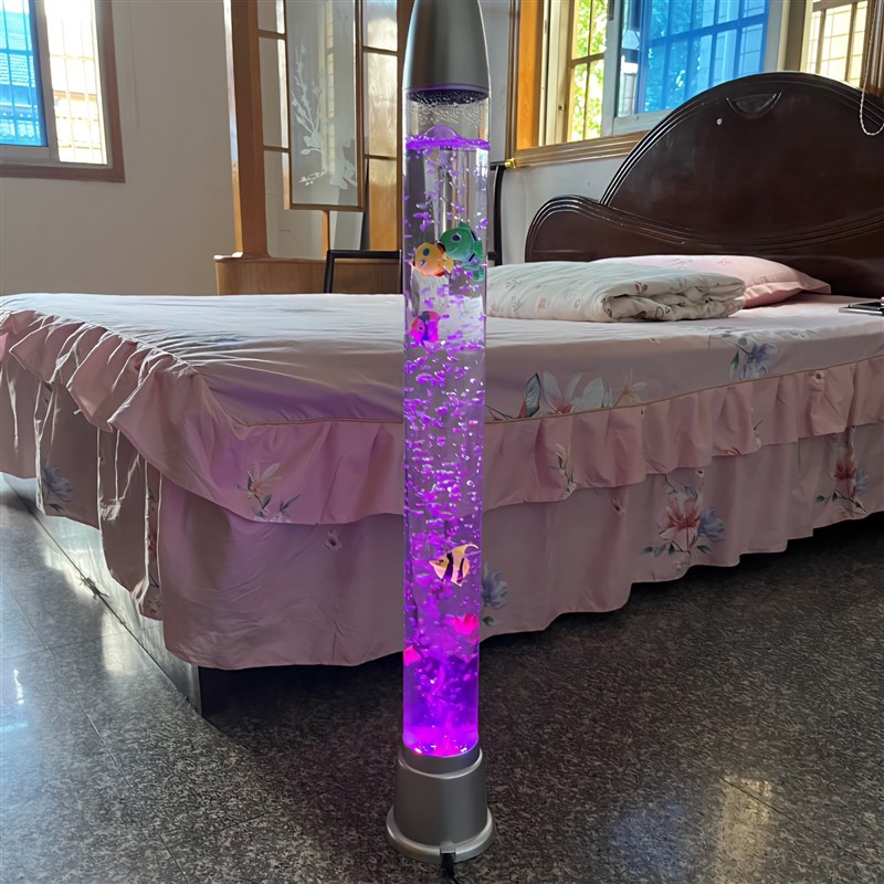 水柱气泡灯小夜灯LED氛围灯酒吧KTV装饰灯七O彩风水鱼缸炫彩水母