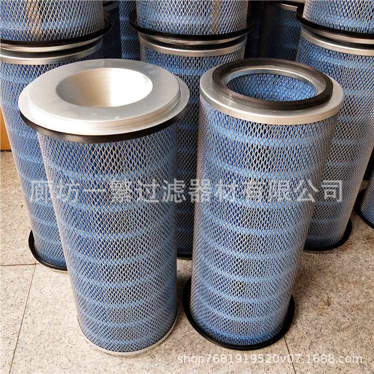 替代除尘滤筒2626243 焊烟除尘器滤筒椭圆 自洁试空气滤筒