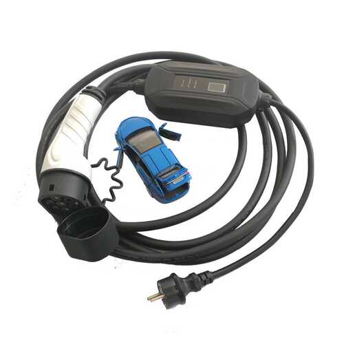 16A Single-phase European standard AC mode 3 EV charger gun