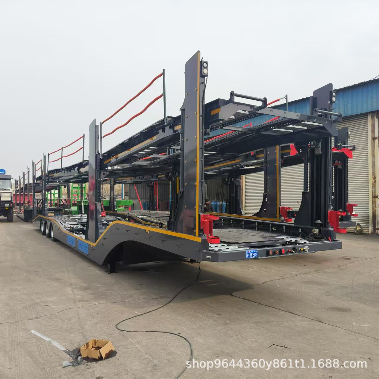 中亚五国双层液压来图定制轿运车