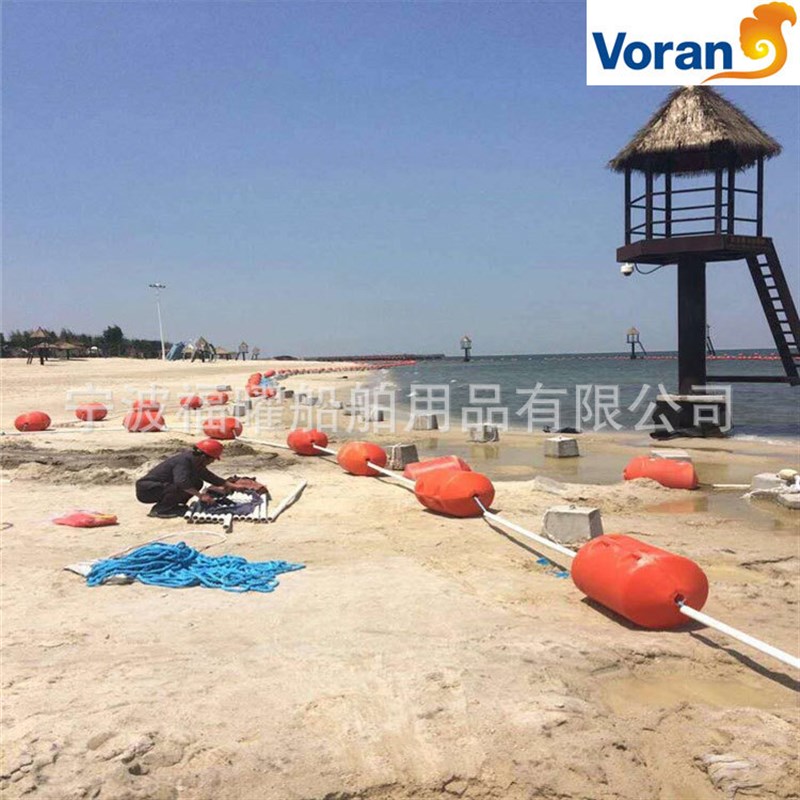 拦污浮体圆柱两片式水面u清理滚塑容器电站浮桶管夹塑料浮筒