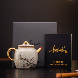 青玉汝窑堆金知足者富八方壶汝瓷秦权壶复古开片养线李.辉熠单茶