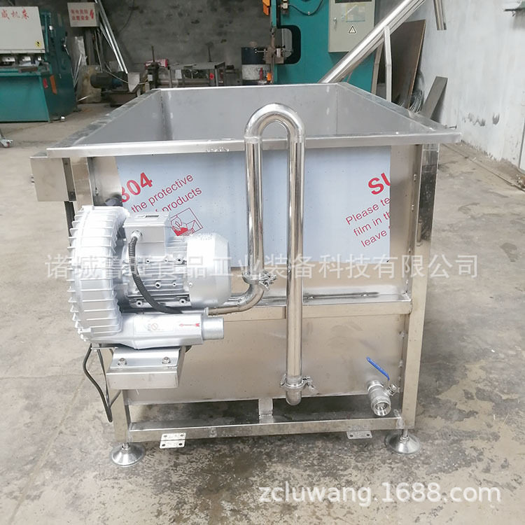 气泡翻浪式蔬菜清洗机不锈钢清洗槽非标制作果蔬清洗设备