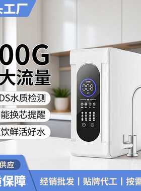 800G大流量RO反渗透纯水机自来水过滤净水家用厨下式直饮机净水器
