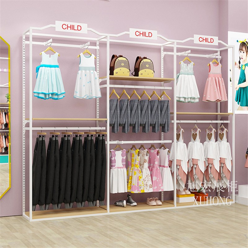 童装店用的货架 房型形s儿童服装展示柜母婴店货柜产品展台陈列架