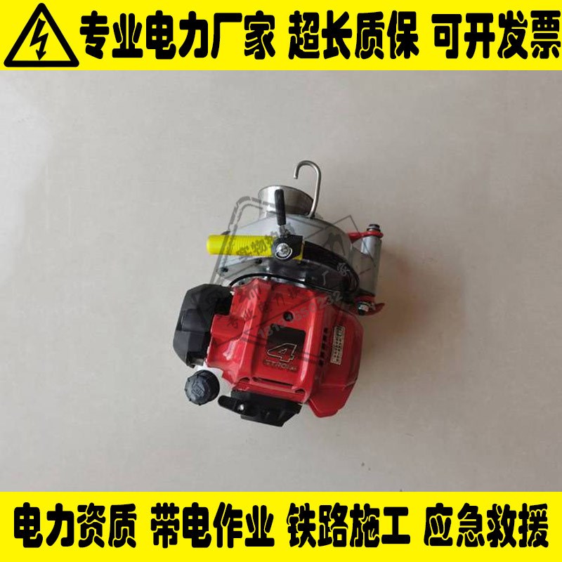 四冲程便携式绞磨线缆牵引w机电力拉线机手提式卷扬机电缆收线器