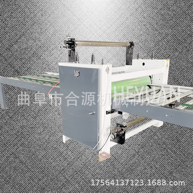 洁净夹心泡沫板 双面铝箔酚醛板覆膜机 保M温彩钢板风管贴面机设