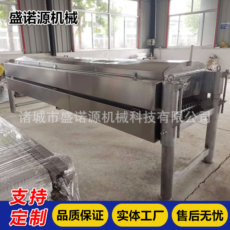 杀鸡卧式脱毛机 鸡鸭鹅自动脱毛设备 大型浸汤池肉鸡屠宰线可试机