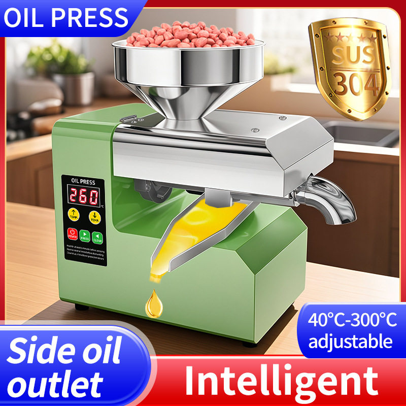 R6S跨境批发榨油机全自动家用智能榨油机小型不锈钢oil press