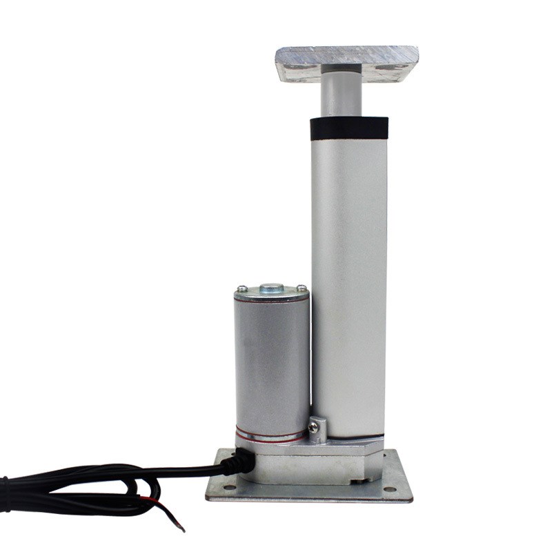 上下平底座直流推杆电机工业级大推力电动马达伸缩杆升降器12V24V