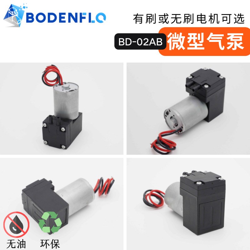 3L小空气泵12V24V长寿命无刷电机EPDM隔膜BD-02AB迷你气泵隔膜泵