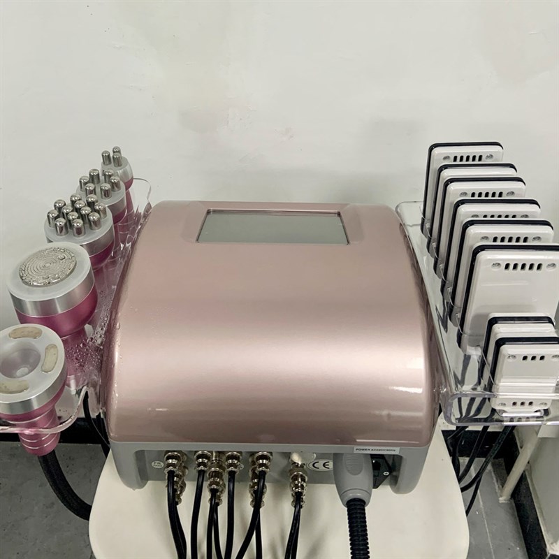 外贸六合一按e摩神器美体塑形纤体仪加热负压Cavitation machine