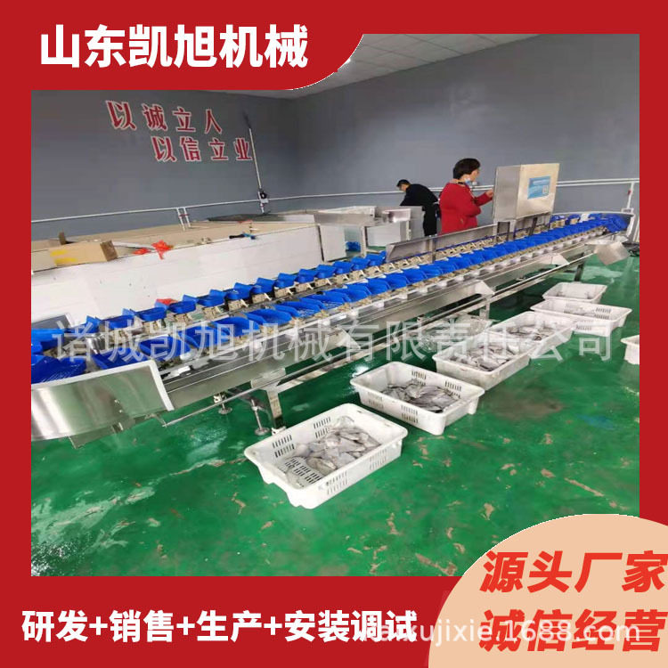 肉类海鲜多规格高效检重分选机